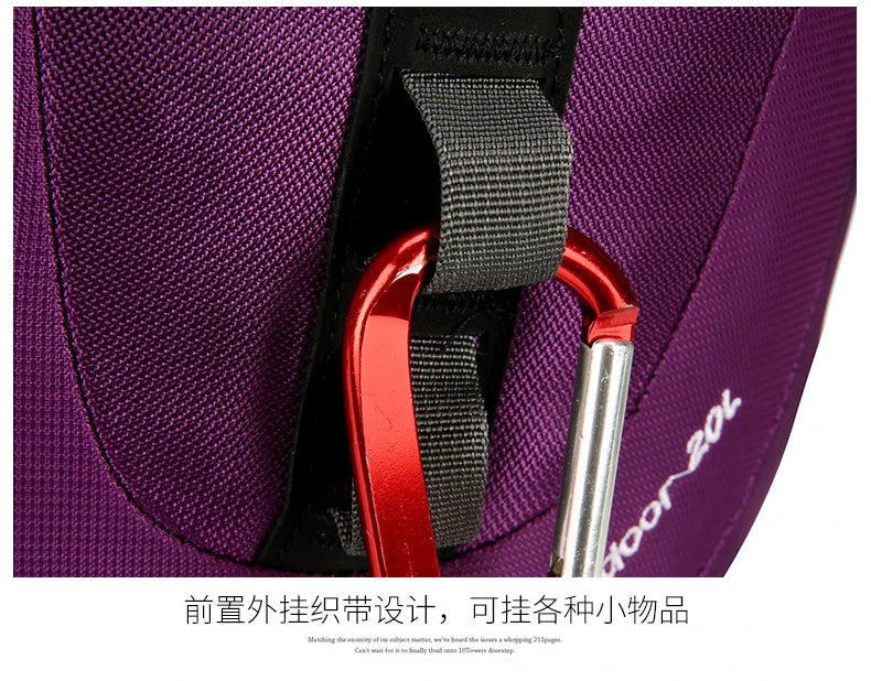 Durable, trendy, small-capacity outdoor backpack suitable for short trips, hiking, cycling, camping, and mountain climbing