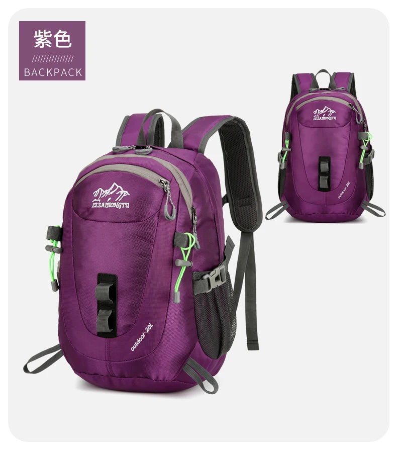 Durable, trendy, small-capacity outdoor backpack suitable for short trips, hiking, cycling, camping, and mountain climbing