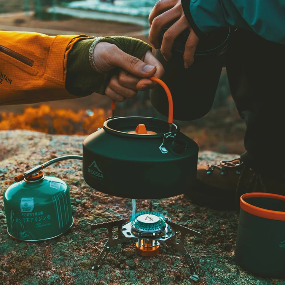 1pc Portable Camping Gas Stove Folding Outdoor Backpacking Stove Tourist Equipment For Cooking Hiking Picnic