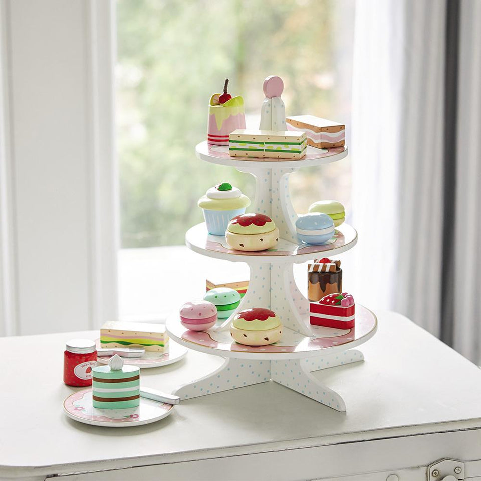Wooden Afternoon Tea Set