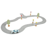 Wooden Road Track with Accessories