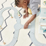 Wooden Road Track with Accessories